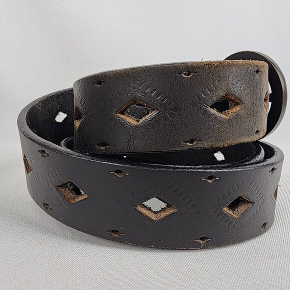 Dockers Black Leather Belt Size XL - Picture 2 of 4